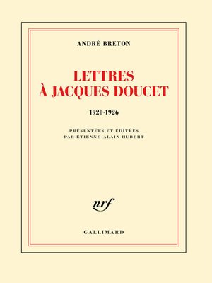 cover image of Lettres à Jacques Doucet (1920-1926)